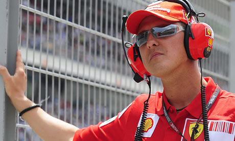 Michael Schumacher at Pit as Advisor