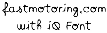 toyota iq font sample