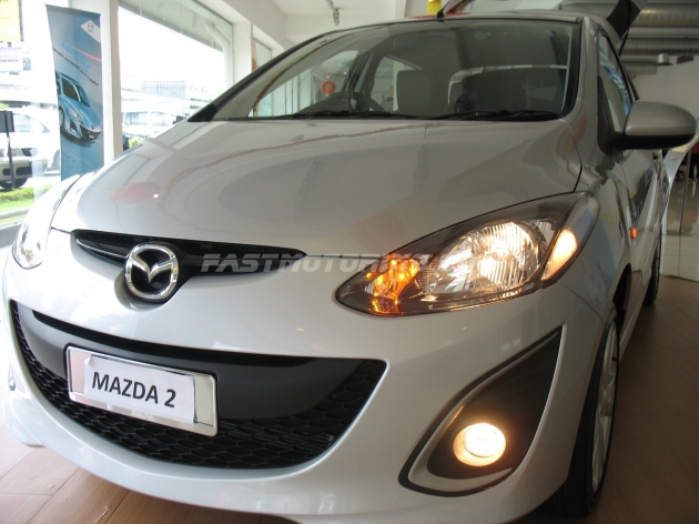 Mazda 2 Hatchback Lights On