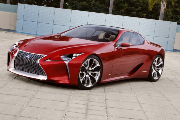 Lexus LF-LC luxury sports coupe concept unveiled at the 2012 Detroit Auto Show
