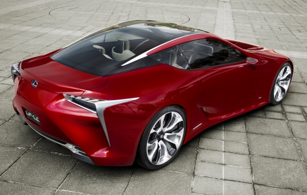 Lexus LF-LC luxury sports coupe concept unveiled at the 2012 Detroit Auto Show