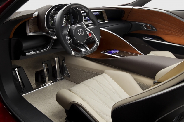 Lexus LF-LC luxury sports coupe concept unveiled at the 2012 Detroit Auto Show