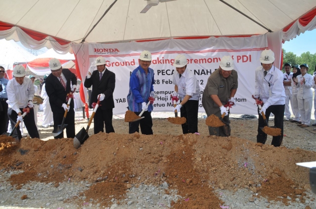 Honda Malaysia PDI Groundbreaking Honda Malaysia PDI Groundbreaking