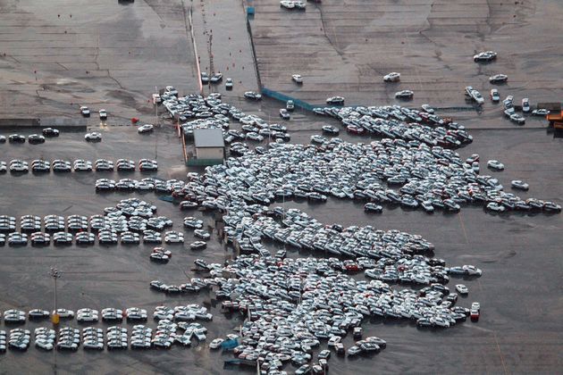 japan earthquake vehicle shipping yard Japan Quake And Tsunami Destroys Fleet Of Cars At Yard