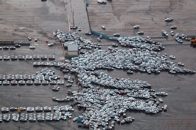 japan earthquake vehicle shipping yard1 Japanese Automakers Halt Production After Massive Earthquake Due To Parts Shortages, Rolling Blackouts or Damages to Plants