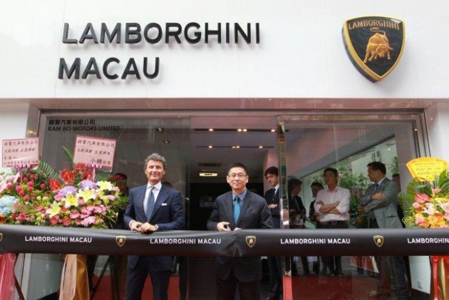 lamborghini macau 650 630x421 Lamborghini Expands Brand in China with Macau Dealership