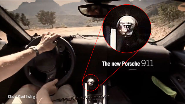 porsche 911 seven speed 2012 Porsche 911 Teaser Video   Hot Weather Testing in South Africa 