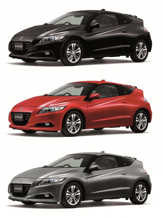 The All-New CR-Z which now comes in Premium White Pearl, Storm Silver Metallic, Milano Red, and Crystal Black Pearl 