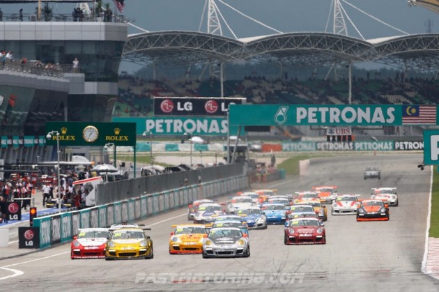 Porsche Carrera Cup Asia, Sepang, Malaysia, 22-24 March 2013.