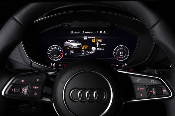 Bang & Olufsen Sound System with Symphoria in the Audi TT. Operated via the Audi virtual cockpit