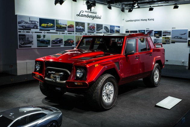 Lamborghini LM002 start displaying now in Lamborghini Hong Kong Pop-Up Museum