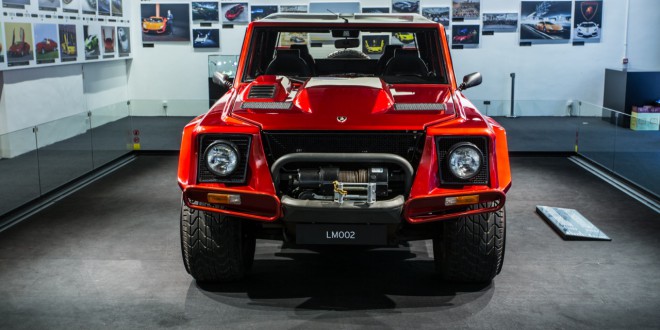 Lamborghini LM002 start displaying now in Lamborghini Hong Kong Pop-Up Museum