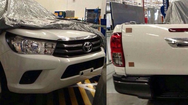 8th Generation 2016 Toyota Hilux Spied