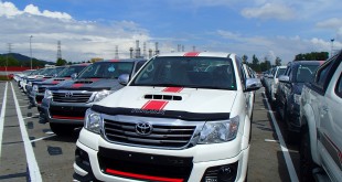 Vehicles line up at Sabah Integrated Quality Hub (SIQH)