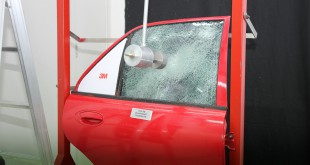 Impact Resistance Demo - With 3M Scotchshield Crystalline Security AutoFilm