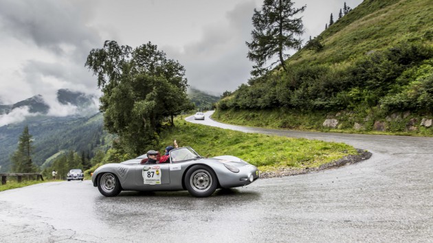 Porsche Museum at Ennstal Classic with eleven rare sportscars  - Mark Webber and Neel Jani in historic Porsche racing cars in Austria