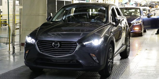 First produced Mazda CX-3 at Hofu Plant