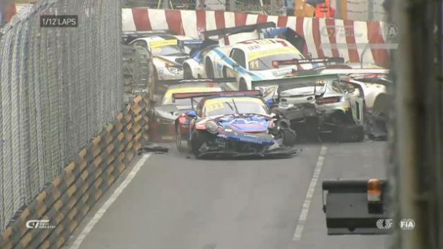 Macau GP descends into chaos after monster crash